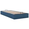vidaXL Bedframe zonder matras 100x200 cm stof blauw