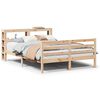 vidaXL Bedframe met hoofdbord massief grenenhout 140x190 cm