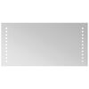 vidaXL LED Badkamer Spiegel Doorzichtig 40 x 20 cm gehard glas