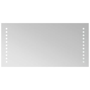 vidaXL LED Badkamer Spiegel Doorzichtig 40 x 20 cm gehard glas