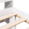 vidaXL Bed met boekenkast zonder matras grenenhout wit 75x190 cm