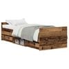 vidaXL Bedframe met hoofdeinde Oud Hout 193 x 78 x 50 cm Bewerkt hout