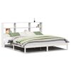 vidaXL Bed met boekenkast zonder matras grenenhout wit 180x200 cm