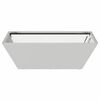 vidaXL Tuin Bloempot Zilver 50 x 50 x 15 cm Gegalvaniseerd staal