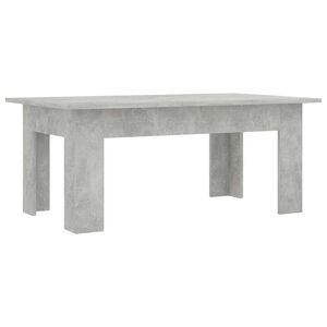 vidaXL Salontafel 100x60x42 cm bewerkt hout betongrijs