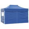 vidaXL Vouwtent pop-up met 4 zijwanden 3x4,5 m blauw