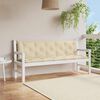 vidaXL Tuinbankkussen 180x(50+50)x7 cm oxford stof beige