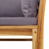 vidaXL 6-delige Loungeset met kussens massief acaciahout