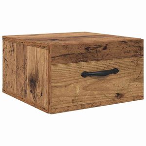vidaXL Nachtkastje Oud hout 35 x 35 x 20 cm Bewerkt hout