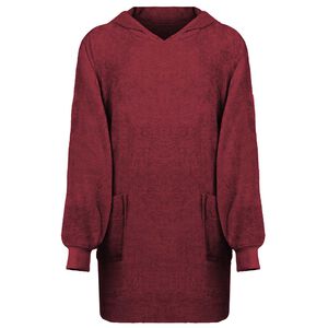 vidaXL Deken hoodie KINN Rood L Katoen