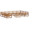 vidaXL Buiten bankenset 10 pcs Naturel Massief Acaciahout