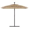 vidaXL Parasol met stalen paal 290x290x238 cm bruin