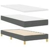 vidaXL Boxspringbed met matras Donkergrijs 90 x 190 cm Stof