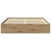 vidaXL Bedframe zonder matras 200x200 cm spaanplaat artisanaal