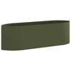 vidaXL Verhoogd Tuinbed Olijfgroen 140 x 40 x 40 cm Staal