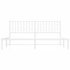 vidaXL Bedframe met hoofdbord metaal wit 183x213 cm