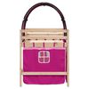 vidaXL Kinderhoogslaper met tunnel 90x190 cm massief grenenhout roze