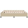 vidaXL Platform bedframe Grijs groen 200 x 200 cm Stof