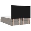 vidaXL Ottoman bed met matras 140x200cm stof taupe