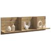 vidaXL Wandkast 100x16,5x30 cm bewerkt hout artisanaal eikenkleurig