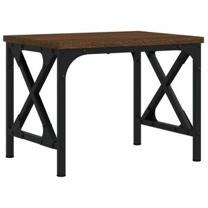 vidaXL Printerstandaard 40x30x31 cm bewerkt hout bruin eikenkleur