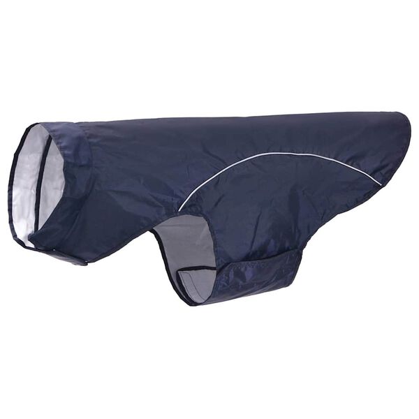 vidaXL Hondenregenjas met reflecterende strips polyester blauw 3XL