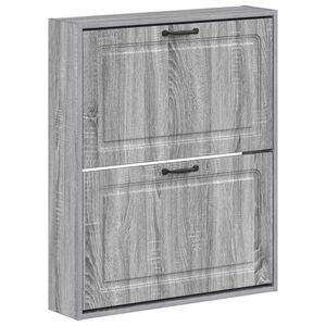 vidaXL Wandgemonteerde Schoenkast UTRECHT 71 x 17 x 86 cm Bewerkt hout