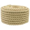vidaXL Boottouw 18 mm 25 m Naturel