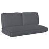 vidaXL Kussen Set Oxford Stof Antraciet 120 x 60 x 52 cm