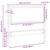 vidaXL Hoofdbord Anders Bruin 100 cm Massief grenenhout