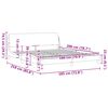 vidaXL Bedframe "Dover" 180x200 cm fluweel donkergroen