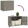 vidaXL Tuinkast 100x55,5x80 cm poly rattan grijs