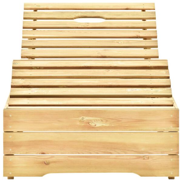 vidaXL Ligbed met antracietkleurig kussen ge&iuml;mpregneerd grenenhout