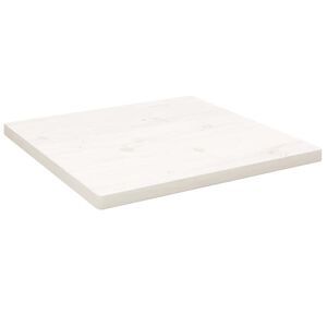 vidaXL Tafelblad vierkant 40x40x2,5 cm massief grenenhout wit