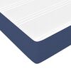 vidaXL Boxspring met matras stof blauw 100x200 cm