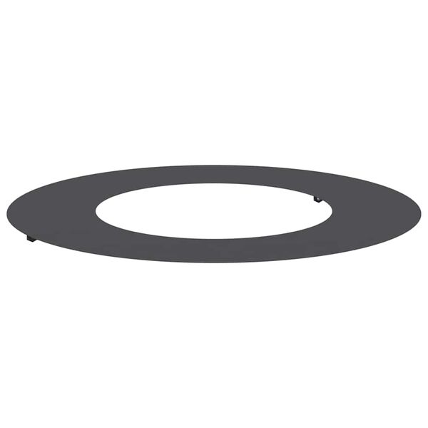 vidaXL geschikt voor platte boomring Zwart &Oslash;40 / 70 cm Staal