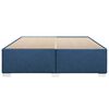 vidaXL Bedframe zonder matras stof blauw 200x200 cm