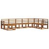 vidaXL Buiten bankenset 8 pcs Naturel Massief Acaciahout