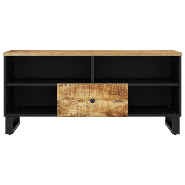 vidaXL Tv-meubel 100x33x46 cm massief mangohout en bewerkt hout