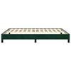 vidaXL Bedframe zonder matras 140x190 cm fluweel donkergroen