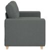 vidaXL Loveseat bank 120 cm stof donkergrijs