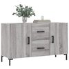 vidaXL Dressoir 100x36x60 cm bewerkt hout grijs sonoma eikenkleurig