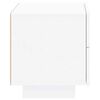 vidaXL Nachtkastje met LED-verlichting 70x36x40,5 cm wit