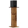 vidaXL Speakerstandaards 2 st 30x30x80 cm bewerkt hout oud houtkleurig