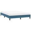 vidaXL Bedframe zonder matras 160x220 cm fluweel donkerblauw