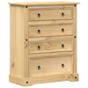 vidaXL Ladekast Corona 92x48x114 cm massief grenenhout