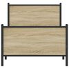 vidaXL Bedframe zonder matras metaal sonoma eikenkleurig 90x190 cm