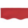 vidaXL Vervangingsdoek voor zonnescherm Rood 380 x 195 cm Polyester