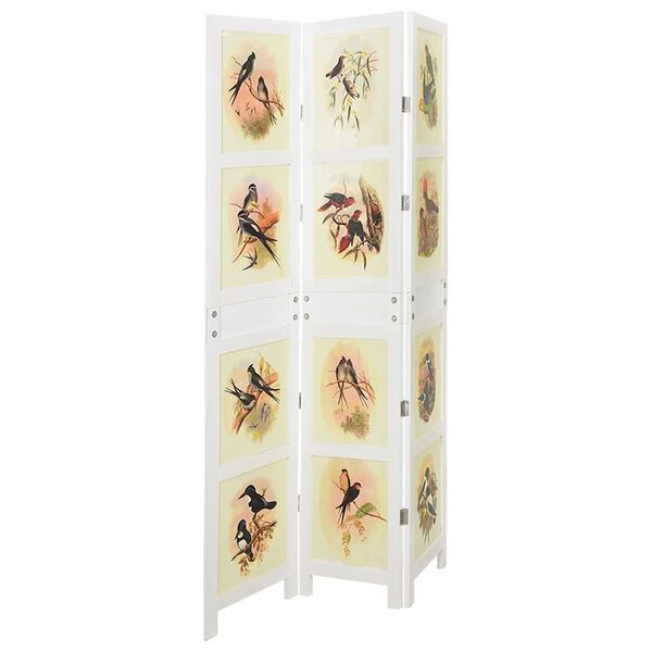 vidaXL Romdivider Paneel Wit 212 x 165 cm MDF