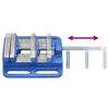 vidaXL Bankschroef voor kolomboormachine 100 mm gietijzer blauw